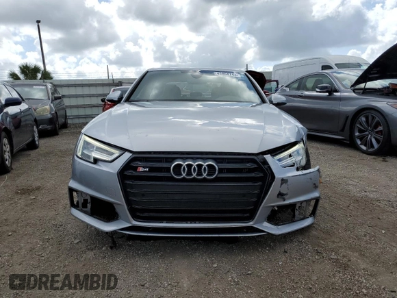 2018 Audi S4 Premium Plus with VIN WAUB4AF42JA147104, listed as a Copart auction lot 48864743 with 42,937 mi miles. Bid and sale history available at carsss.com. Image 5.