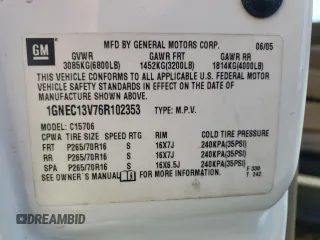 2006 Chevrolet Tahoe LS with VIN 1GNEC13V76R102353, listed as a Copart auction lot 84531434 with 155,724 mi miles and Salvage Title. Bid and sale history available at carsss.com. Image 12.