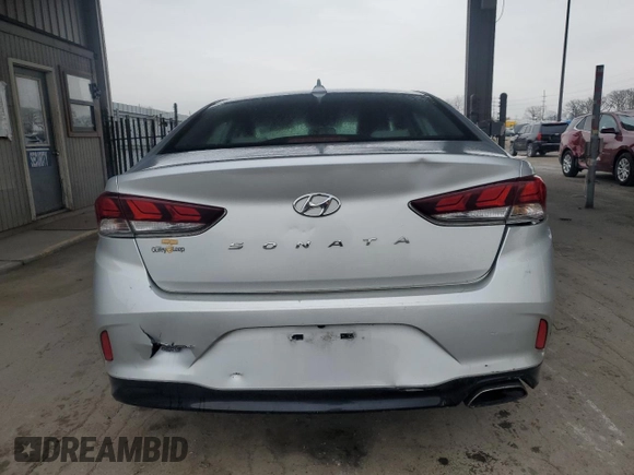 2018 Hyundai Sonata SEL with VIN 5NPE34AF8JH716737, listed as a Copart auction lot 52597155 with 157,574 mi miles and Clean Title. Bid and sale history available at DreamBid. Image 6.
