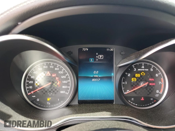 2020 Mercedes-Benz C 43 AMG with VIN W1KWJ6EB9LF992103, listed as a Copart auction lot 55484335 with 80,517 mi miles and Clean Title. Bid and sale history available at carsss.com. Image 9.