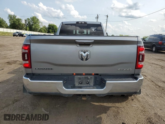 2023 Ram 3500 Laramie with VIN 3C63RRJL0PG501435, listed as a Copart auction lot 62786764 with 21,273 mi miles and Salvage Title. Bid and sale history available at carsss.com. Image 6.