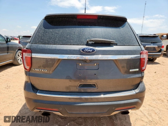 2018 Ford Explorer Limited with VIN 1FM5K7FH5JGB69277, listed as a Copart auction lot 56434715 with 73,933 mi miles and Clean title. Bid and sale history available at DreamBid. Image 6.