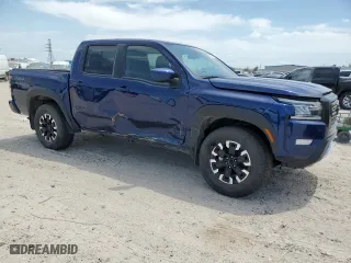 2023 Nissan Frontier PRO-4X with VIN 1N6ED1EK8PN672862, listed as a Copart auction lot 52718105 with 17,855 mi miles and Salvage Title. Bid and sale history available at carsss.com. Image 4.