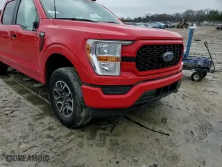 2022 Ford F-150 XL with VIN 1FTEW1EP7NKD35025, listed as a Copart auction lot 84569744 with 75,695 mi miles and Salvage Title. Bid and sale history available at carsss.com. Image 10.
