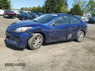 2012 Mazda 3 i Touring with VIN JM1BL1V83C1651660, listed as a Copart auction lot 55129155 with 112,782 mi miles and Salvage Title. Bid and sale history available at DreamBid. Image 1.