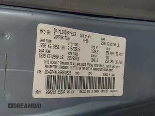 2006 Dodge Grand Caravan SXT z VIN 2D4GP44L26R878925, wystawiony jako IAAI lot #42168346 z przebiegiem 154 150 mil mil oraz . Historia ofert i sprzedaży dostępna na DreamBid. Obrazek 9.