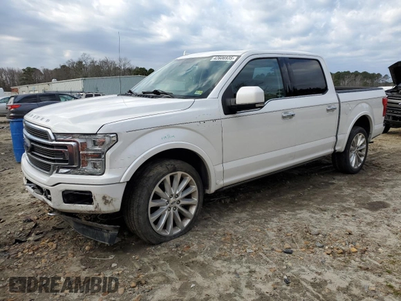 2019 Ford F-150 Limited with VIN 1FTEW1EG9KFA30923, listed as a Copart auction lot 42606935 with 31,029 mi miles and Salvage Title. Bid and sale history available at carsss.com. Image 1.