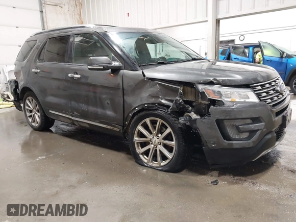 2016 Ford Explorer Limited with VIN 1FM5K8FH6GGC05749, listed as a IAAI auction lot 41409560 with 95,009 mi miles. Bid and sale history available at carsss.com. Image 1.