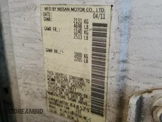 2011 Nissan Maxima SV с VIN 1N4AA5AP2BC848575, выставлен на аукционе Copart как лот 59306285 с пробегом 120 026 миль миль и Списание • Salvage title. История ставок и продаж доступна на DreamBid. Изображение 12.