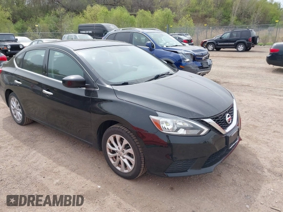 2018 Nissan Sentra SV with VIN 3N1AB7AP8JL623201, listed as a IAAI auction lot 42164867 with 89,397 mi miles. Bid and sale history available at carsss.com. Image 1.