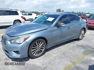2018 Infiniti Q50 Luxe with VIN JN1EV7AP5JM590494, listed as a IAAI auction lot 41936520 with 101,580 mi miles and . Bid and sale history available at carsss.com. Image 19.