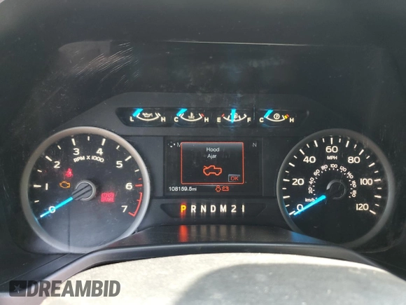 2016 Ford F-150 XL с VIN 1FTEW1CF3GKE11367, выставлен на аукционе Copart как лот 55059985 с пробегом 108 159 миль миль и Списание • Salvage title. История ставок и продаж доступна на DreamBid. Изображение 9.