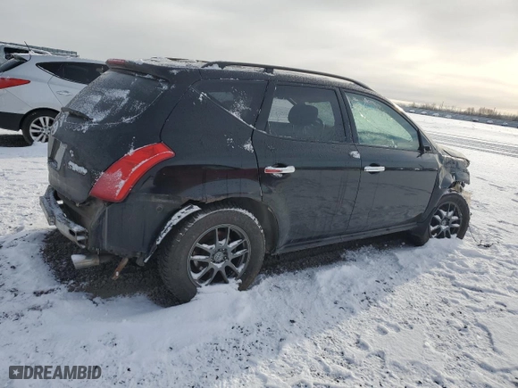 2005 Nissan Murano SE with VIN JN8AZ08W35W430343, listed as a Copart auction lot 80739744 with 166,979 mi miles and Salvage Title. Bid and sale history available at carsss.com. Image 3.