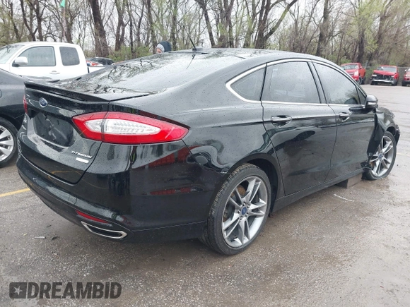 2016 Ford Fusion Titanium with VIN 3FA6P0K90GR273795, listed as a IAAI auction lot 41931175 with 108,531 mi miles and . Bid and sale history available at carsss.com. Image 4.
