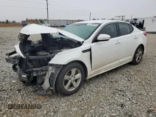 2014 Kia Optima LX with VIN 5XXGM4A71EG275842, listed as a Copart auction lot 44703965 with 153,169 mi miles and Salvage Title. Bid and sale history available at carsss.com. Image 1.