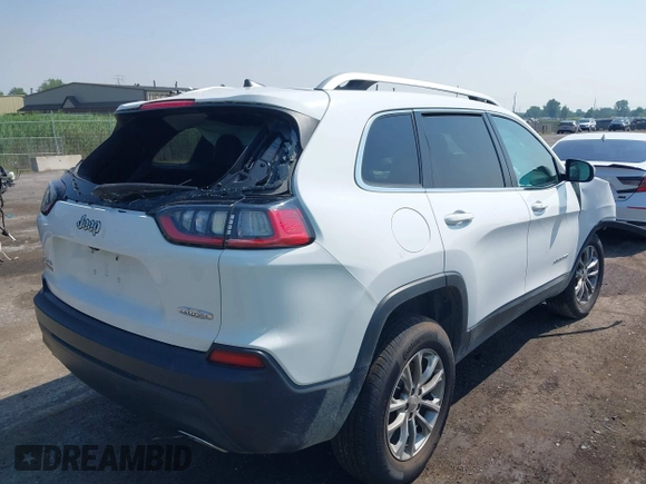 2019 Jeep Cherokee Latitude Plus with VIN 1C4PJMLN8KD167776, listed as a IAAI auction lot 42730399 with 59,548 mi miles and . Bid and sale history available at DreamBid. Image 4.