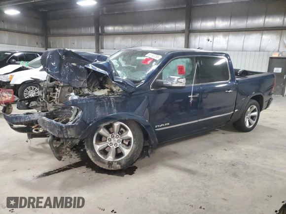 2020 Ram 1500 Limited with VIN 1C6SRFHT3LN147234, listed as a Copart auction lot 53743285 with Not provided miles and Salvage title. Bid and sale history available at DreamBid. Image 1.