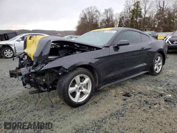 2017 Ford Mustang V6 with VIN 1FA6P8AMXH5226959, listed as a Copart auction lot 44716215 with 96,363 mi miles and Salvage Title. Bid and sale history available at carsss.com. Image 1.