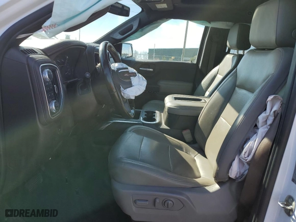 2019 GMC Sierra 1500 SLT with VIN 1GTU9DED0KZ123550, listed as a Copart auction lot 46444475 with 128,404 mi miles and Salvage Title. Bid and sale history available at carsss.com. Image 7.