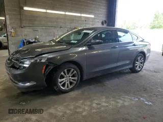 2015 Chrysler 200 Limited with VIN 1C3CCCAB0FN681282, listed as a Copart auction lot 59132615 with 90,577 mi miles and Salvage title. Bid and sale history available at DreamBid. Image 1.