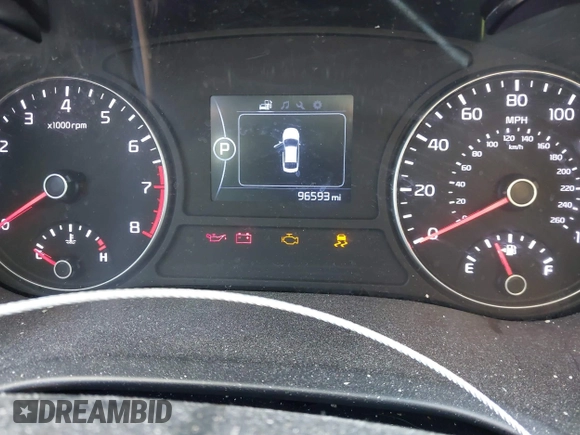 2018 Kia Optima LX with VIN 5XXGT4L32JG228231, listed as a IAAI auction lot 41754709 with 96,593 mi miles. Bid and sale history available at carsss.com. Image 7.