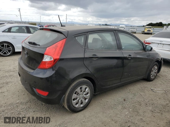 2015 Hyundai Accent GS with VIN KMHCT5AEXFU222568, listed as a Copart auction lot 54870675 with 118,914 mi miles and Clean Title. Bid and sale history available at carsss.com. Image 3.