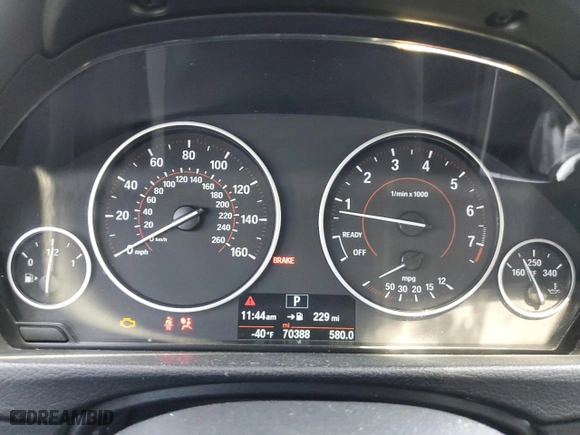 2017 BMW 3 Series 330i with VIN WBA8B9G38HNU54025, listed as a Copart auction lot 49875025 with 70,388 mi miles and Salvage Title. Bid and sale history available at carsss.com. Image 9.