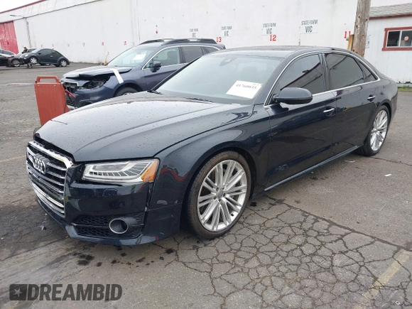 2017 Audi A8 L Sport with VIN WAU43AFD1HN007334, listed as a IAAI auction lot 41760035 with 67,342 mi miles. Bid and sale history available at carsss.com. Image 17.