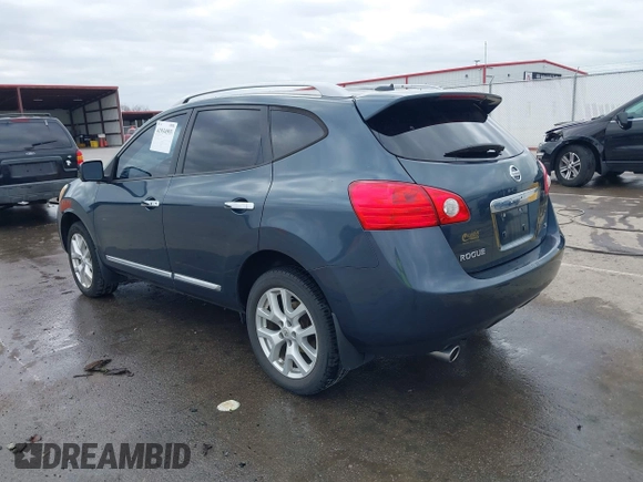 2013 Nissan Rogue S with VIN JN8AS5MT1DW507934, listed as a IAAI auction lot 41934593 with 138,508 mi miles and . Bid and sale history available at DreamBid. Image 3.