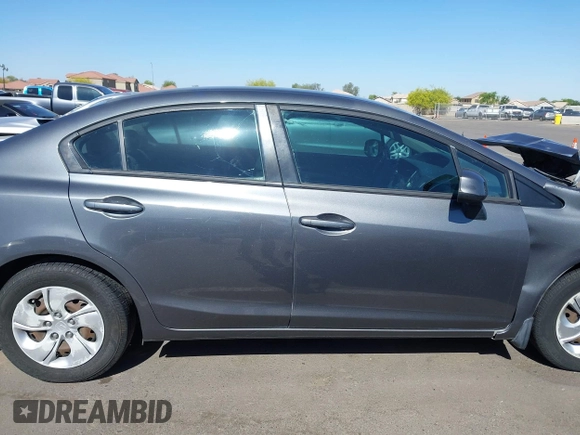 2013 Honda Civic LX with VIN 2HGFB2F59DH300657, listed as a IAAI auction lot 42111248 with Not Provided miles and . Bid and sale history available at DreamBid. Image 13.