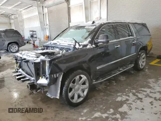 2017 Cadillac Escalade ESV Luxury z VIN 1GYS4HKJ5HR377460, wystawiony jako Copart lot #41507575 z przebiegiem 135 228 mil mil oraz Szkoda całkowita • Salvage title. Historia ofert i sprzedaży dostępna na DreamBid. Obrazek 1.