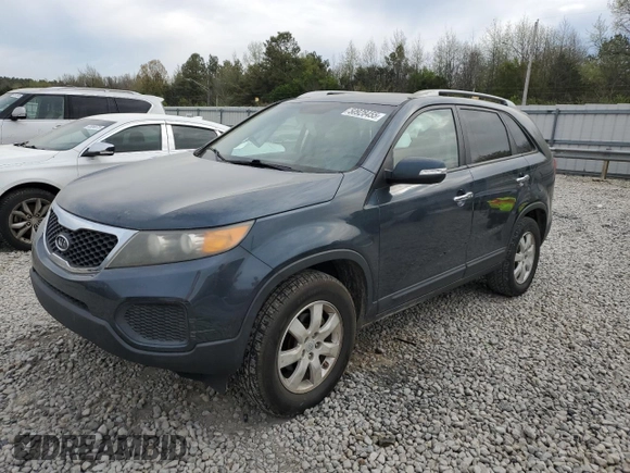 2011 Kia Sorento LX with VIN 5XYKT4A20BG158875, listed as a Copart auction lot 50928455 with 164,784 mi miles and Salvage Title. Bid and sale history available at DreamBid. Image 1.