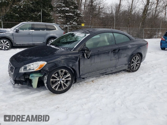 2012 Volvo C70 T5 with VIN YV1672MC6CJ126734, listed as a Copart auction lot 45859375 with 116,188 mi miles and Salvage Title. Bid and sale history available at carsss.com. Image 1.