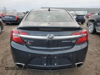 2014 Buick Regal GS with VIN 2G4GU5GX9E9221804, listed as a Copart auction lot 80933674 with 89,666 mi miles and Salvage Title. Bid and sale history available at DreamBid. Image 6.