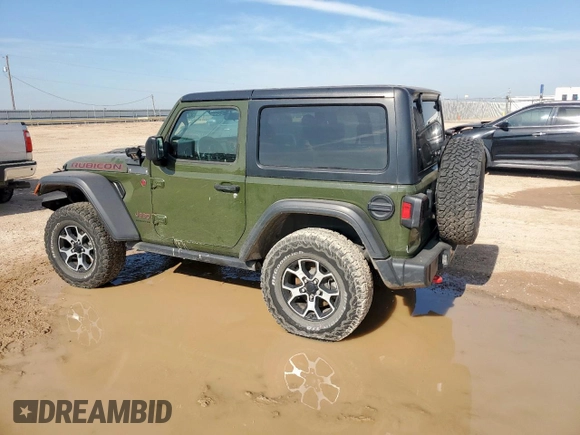 2021 Jeep Wrangler Rubicon with VIN 1C4HJXCG4MW787846, listed as a Copart auction lot 58221835 with 25,729 mi miles and Salvage title. Bid and sale history available at DreamBid. Image 2.