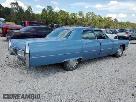 1967 Cadillac DeVille z VIN L7112679, wystawiony jako Copart lot #67846944 z przebiegiem Nie podano mil oraz Szkoda całkowita • Salvage title. Historia ofert i sprzedaży dostępna na DreamBid. Obrazek 3.