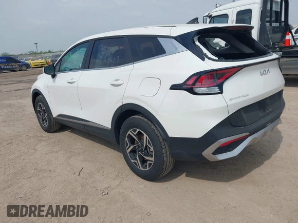 2024 Kia Sportage LX with VIN KNDPUCDF7R7311125, listed as a IAAI auction lot 41941739 with 22,242 mi miles and . Bid and sale history available at DreamBid. Image 3.