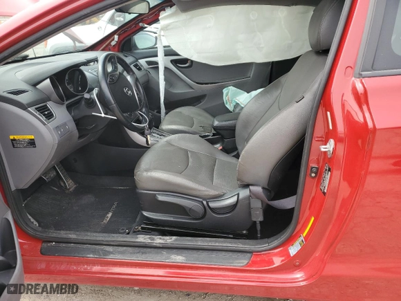 2013 Hyundai Elantra Coupe GS with VIN KMHDH6AE7DU004919, listed as a Copart auction lot 51423295 with 79,928 mi miles and Salvage Title. Bid and sale history available at carsss.com. Image 7.