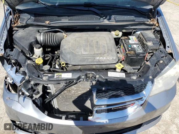 2013 Dodge Grand Caravan Crew with VIN 2C4RDGDG7DR795748, listed as a Copart auction lot 50329195 with 223,956 mi miles and Salvage Title. Bid and sale history available at DreamBid. Image 12.