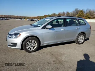 2017 Volkswagen Golf SportWagen S with VIN 3VWC17AU9HM511376, listed as a Copart auction lot 76780114 with 16,480 mi miles and Salvage Title. Bid and sale history available at carsss.com. Image 1.