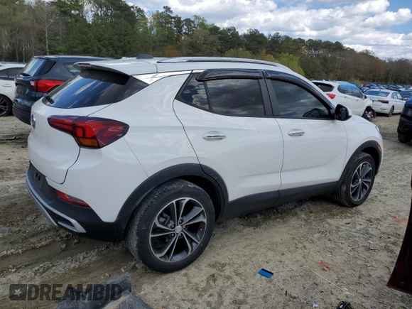 2022 Buick Encore GX Select with VIN KL4MMESL1NB012058, listed as a Copart auction lot 53229785 with 33,928 mi miles and Salvage title. Bid and sale history available at DreamBid. Image 3.