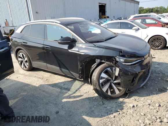2021 Volkswagen ID.4 Pro S z VIN WVGUNPE28MP063782, wystawiony jako Copart lot #59502475 z przebiegiem 25 516 mil mil oraz Szkoda całkowita • Salvage title. Historia ofert i sprzedaży dostępna na DreamBid. Obrazek 4.