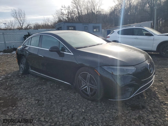 2024 Mercedes-Benz EQE with VIN W1KEG1CB0RF045881, listed as a Copart auction lot 87922455 with 1,366 mi miles and Salvage Title. Bid and sale history available at carsss.com. Image 4.