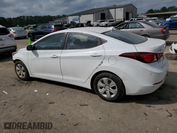2016 Hyundai Elantra SE z VIN 5NPDH4AE9GH747041, wystawiony jako Copart lot #53665105 z przebiegiem 96 199 mil mil oraz Szkoda całkowita • Salvage title. Historia ofert i sprzedaży dostępna na DreamBid. Obrazek 2.