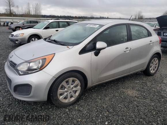 2014 Kia Rio EX with VIN KNADN5A35E6417270, listed as a Copart auction lot 80914984 with 53,932 mi miles and Salvage Title. Bid and sale history available at carsss.com. Image 1.
