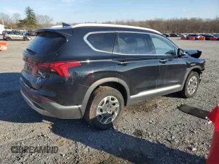 2021 Hyundai Santa Fe Hybrid Blue with VIN KM8S2DA14MU006055, listed as a Copart auction lot 81024404 with 79,167 mi miles and Salvage Title. Bid and sale history available at carsss.com. Image 3.