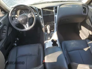2022 Infiniti Q50 LUXE with VIN JN1EV7BPXNM310721, listed as a Copart auction lot 49985115 with Not Provided miles and Non Repairable. Bid and sale history available at carsss.com. Image 8.