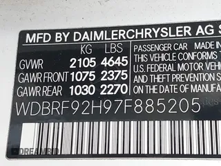 2007 Mercedes-Benz C 280 Luxury with VIN WDBRF92H97F885205, listed as a IAAI auction lot 41307476 with 122,203 mi miles and . Bid and sale history available at DreamBid. Image 9.