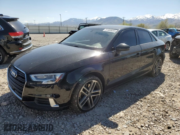 2017 Audi A3 Sedan Premium with VIN WAUB8GFF3H1013026, listed as a Copart auction lot 51569834 with 90,277 mi miles. Bid and sale history available at carsss.com. Image 1.