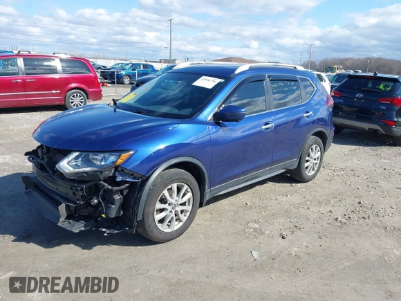 2018 Nissan Rogue SV with VIN KNMAT2MV7JP605154, listed as a IAAI auction lot 42046756 with 90,572 mi miles. Bid and sale history available at carsss.com. Image 17.